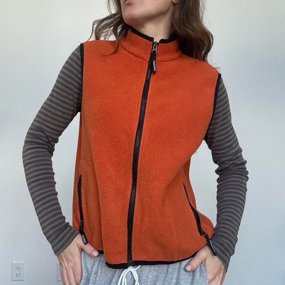 Vintage arizona orange gorpcore fleece